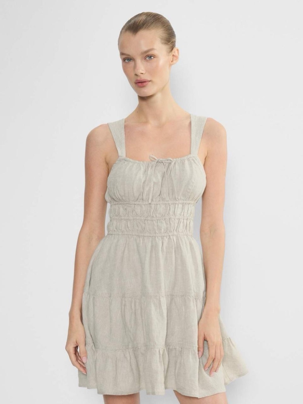 Sunday Best Martine Linen tiered mini dress - Picture 8 of 8